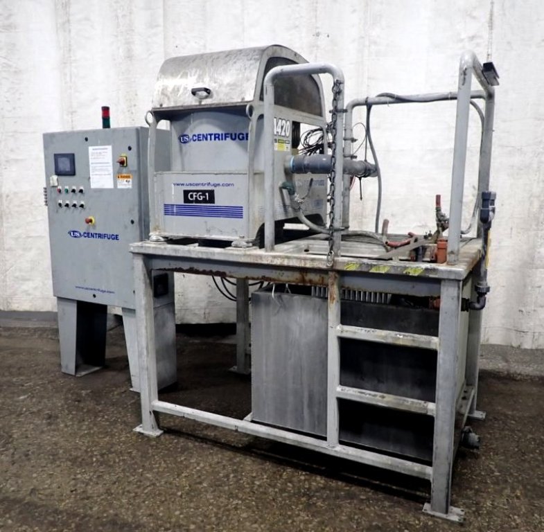 US Centrifuge Duramatic A420 selfcleaning centrifuge. Centrifuges Sanders Equipment Company
