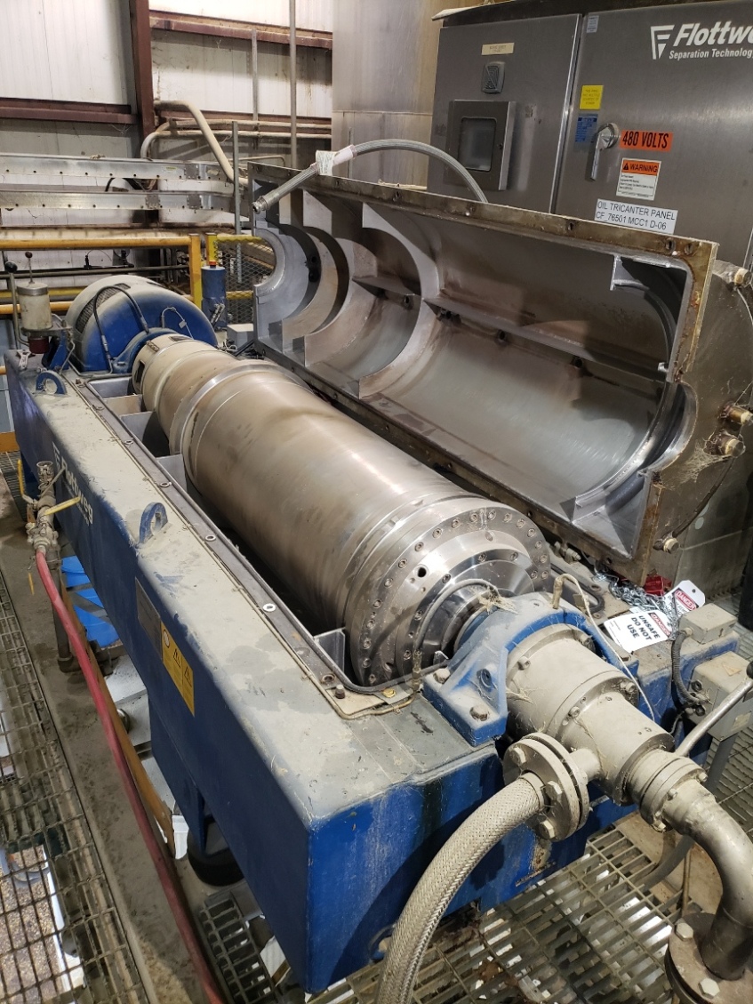 Flottweg Z4E4/441 tricanter centrifuge, 316SS. Centrifuges Sanders Equipment Company