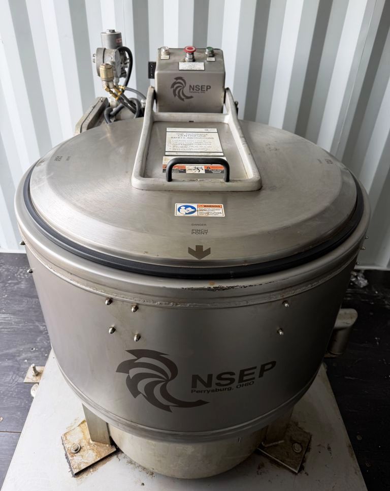 North Star 755 XP perforate basket centrifuge, 304SS.
