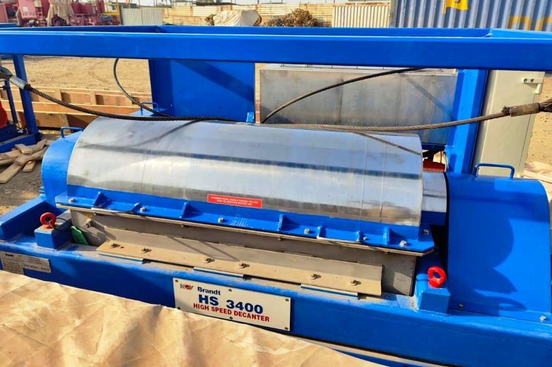 (2) NOV/Brandt HS-3400 VSD decanter centrifuge skids, 316SS.