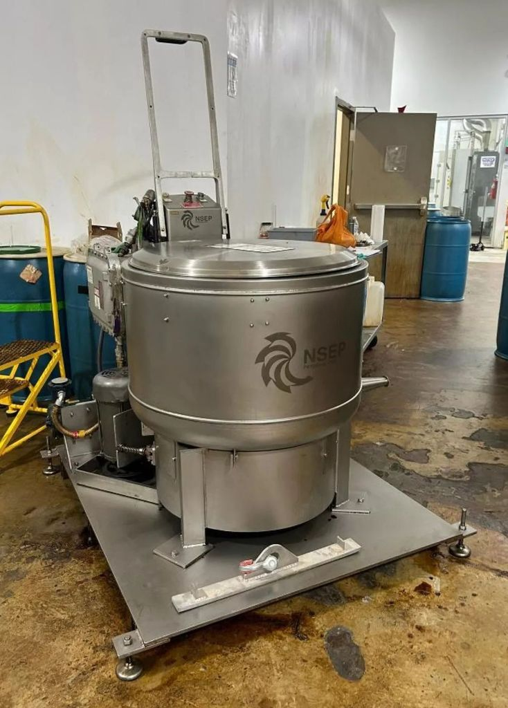 North Star 755 XP perforate basket centrifuge, 304SS.