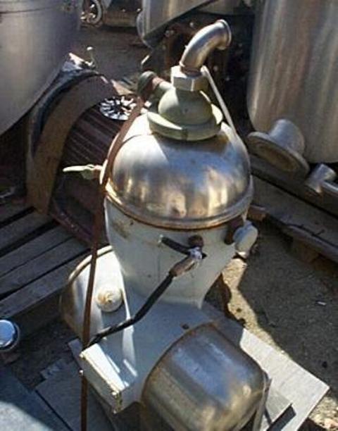 De Laval 224 hermetic separator, CS/SS bowl liner.