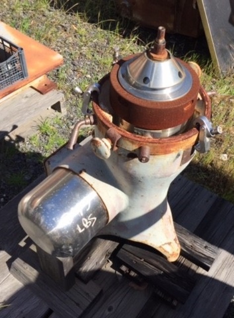 De Laval 224 hermetic separator, CS/SS bowl liner.