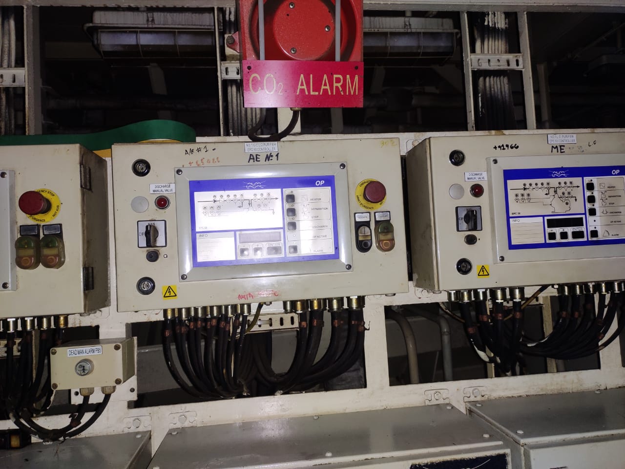 (5) Alfa-Laval EPC-50 control units.