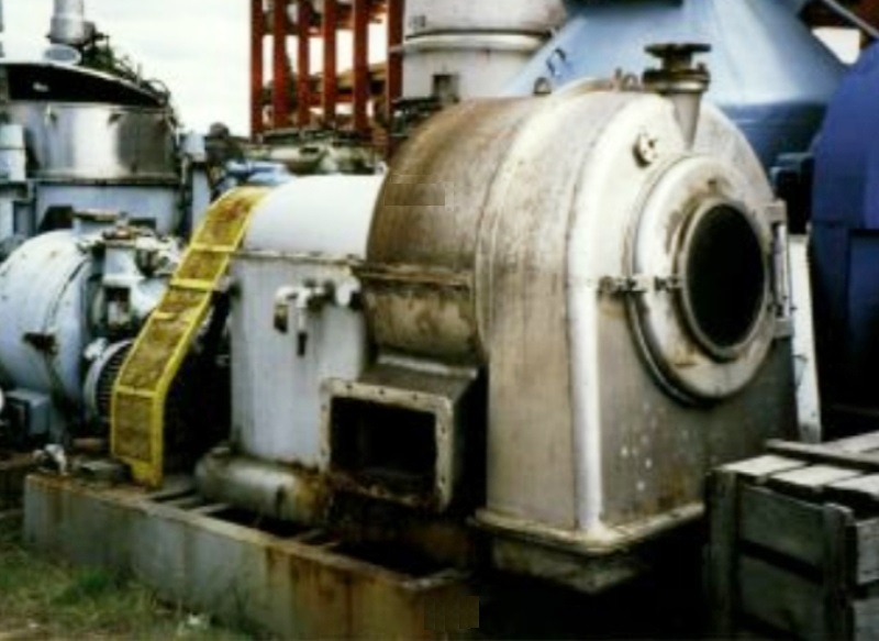 (2) Krauss-Maffei SZ 80 pusher centrifuges, 316SS.