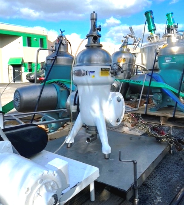 De Laval 340 tri-process milk separator, CS/SS bowl liner.