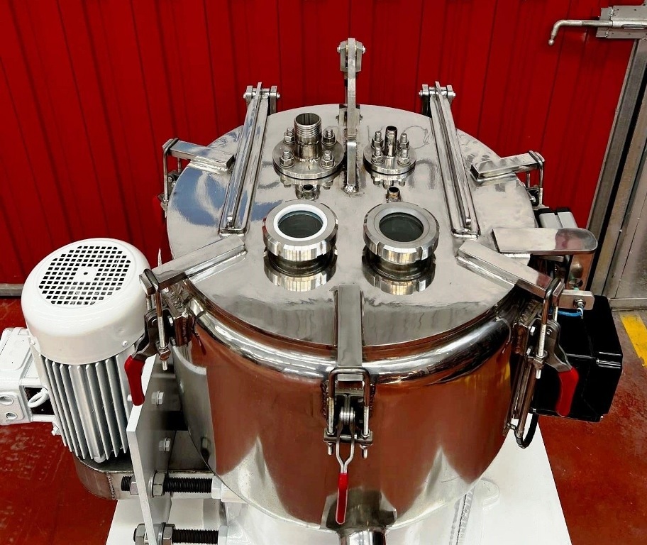 RINA 100F-500 ATEX perforate basket centrifuge, 316L SS.