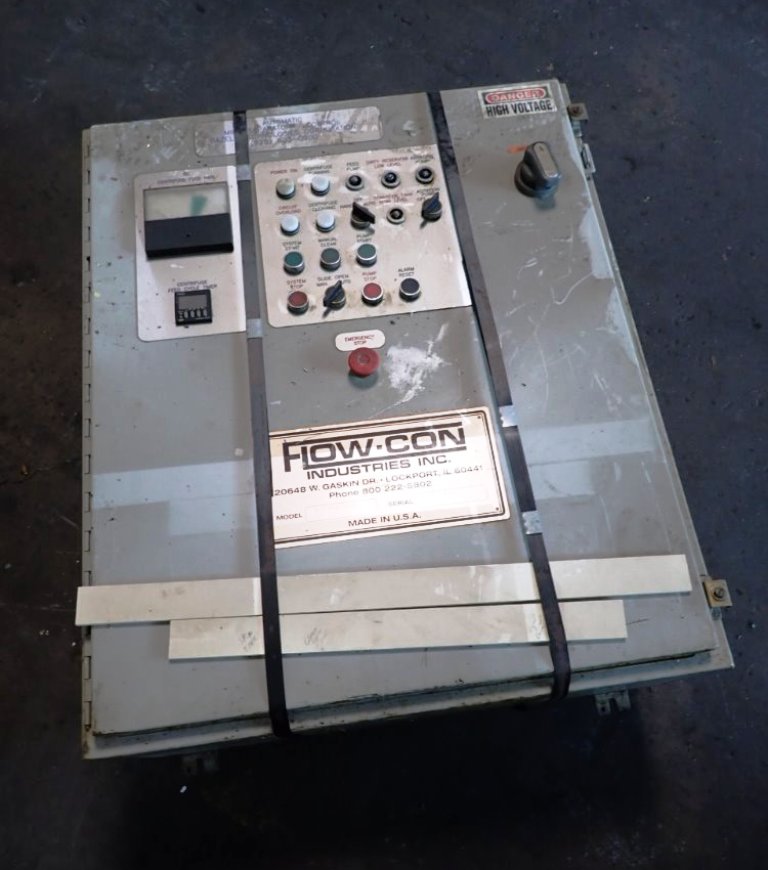 Microseparator control panel. Centrifuges Sanders Equipment Company