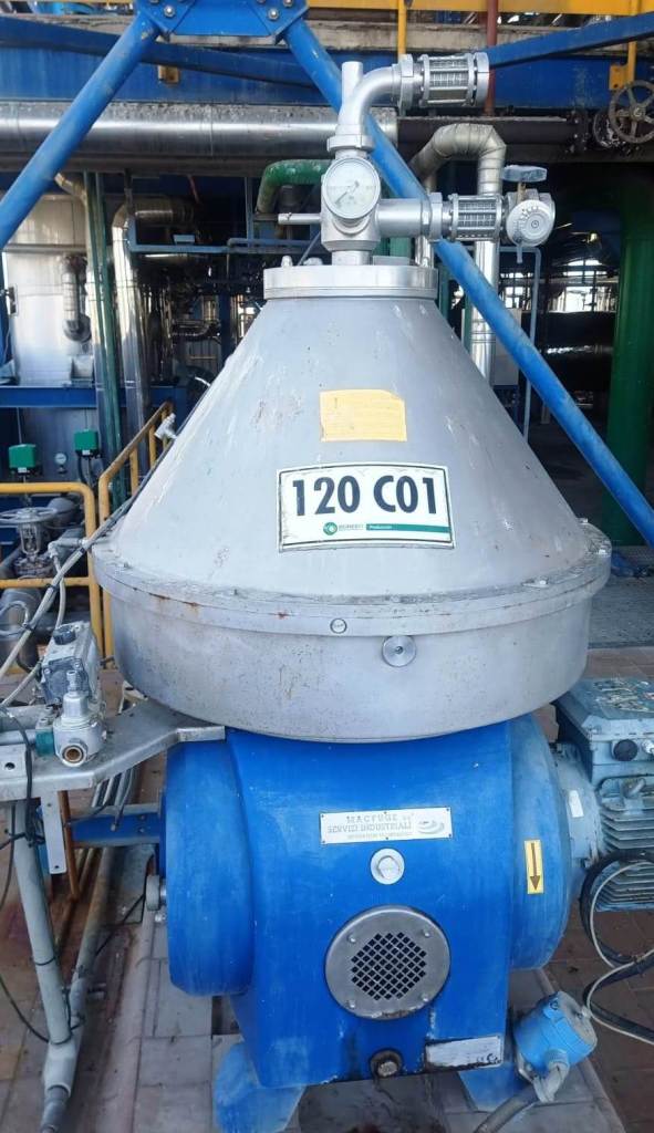 Macfuge 711 NOPT 3S self-cleaning biodiesel purifier, 316SS.