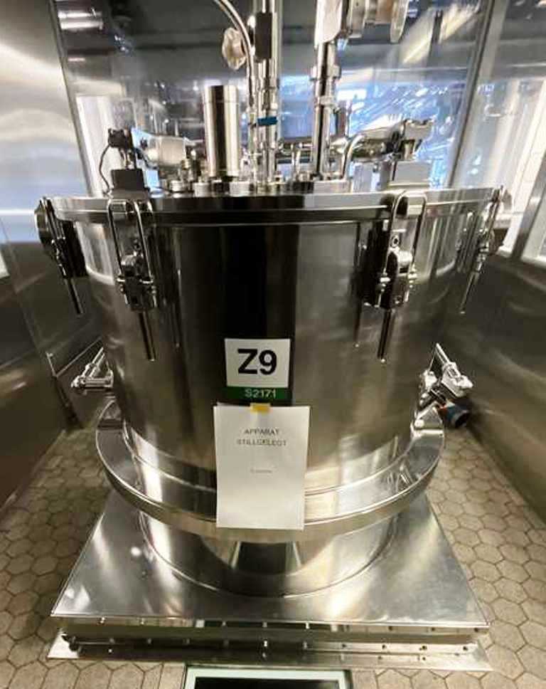 Ellerwerk 734 C cGMP ATEX perforate basket centrifuge, SS.