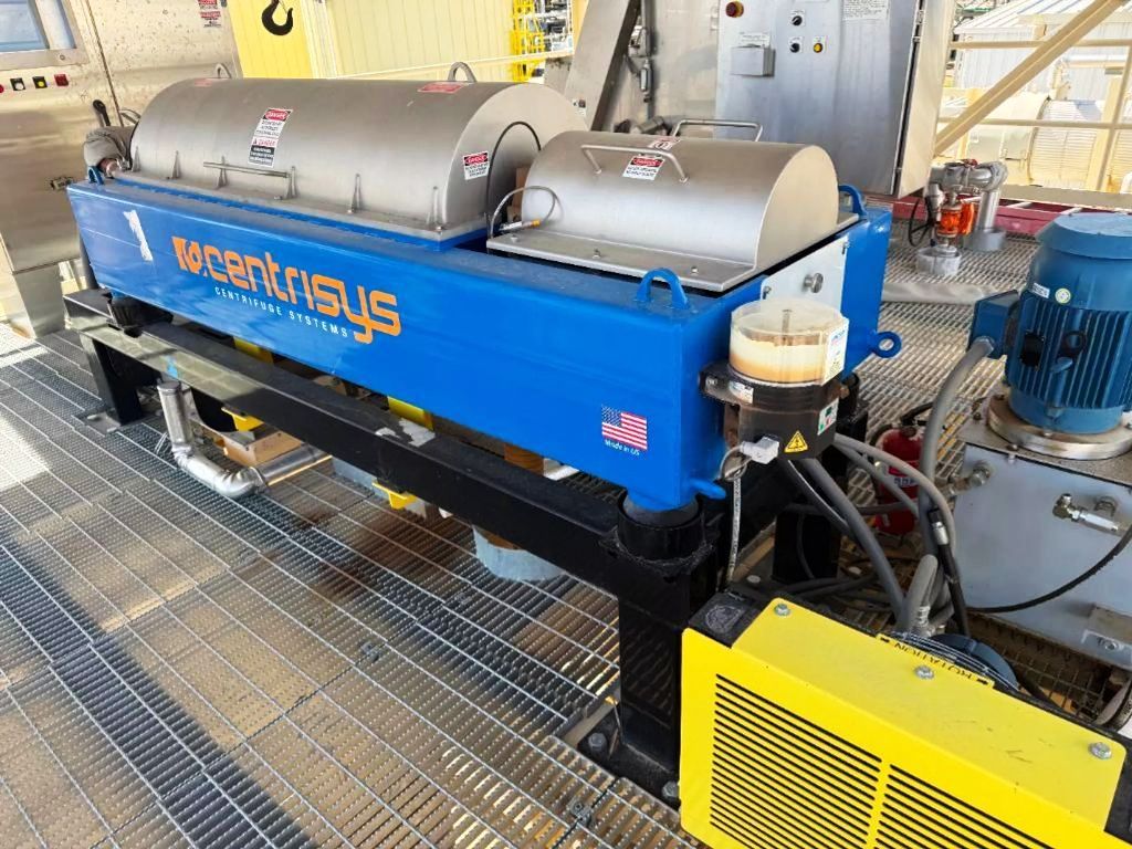 Centrisys CS 14-4 2PH decanter centrifuge, 316SS.