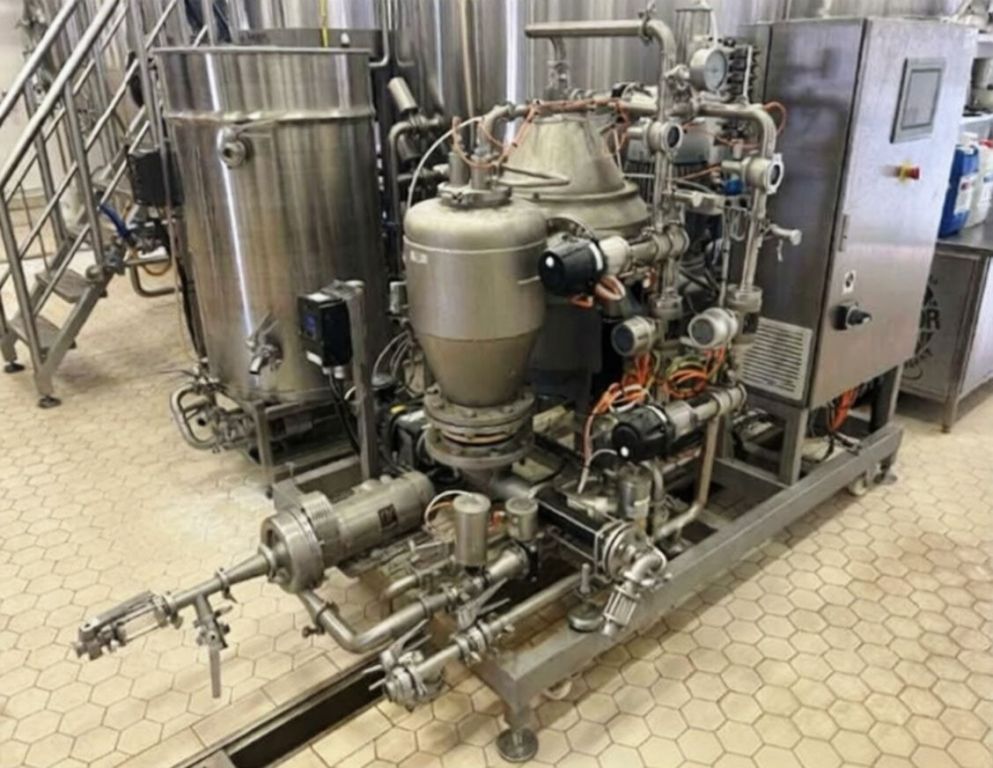 GEA Westfalia GSC 40-06-077 Hydrostop beer clarifier skid, 316SS.