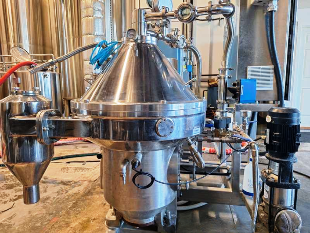 CSSC RPDB 205VC-01B beer clarifier skid, 316SS.