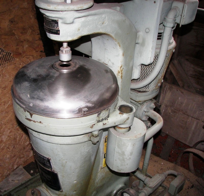 Sharples AE-12VH vaportite oil purifier, 316SS.            