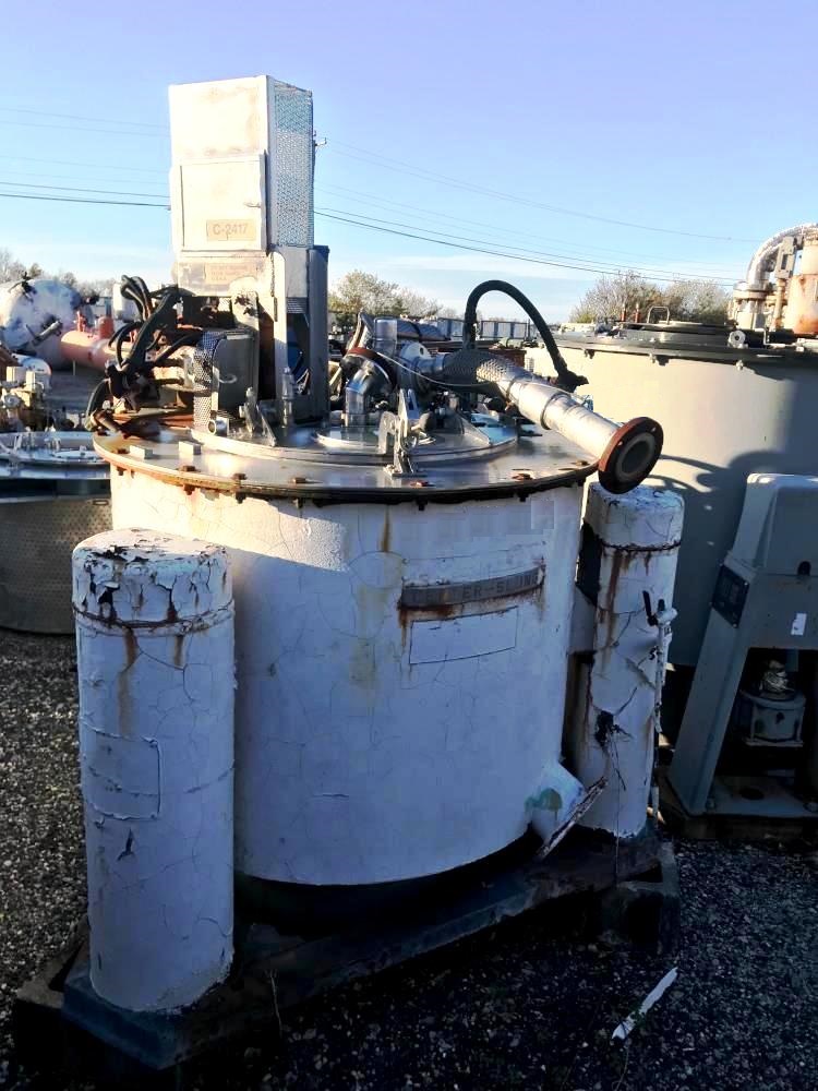 Tolhurst 40 x 24 perforate basket centrifuge, 316SS.