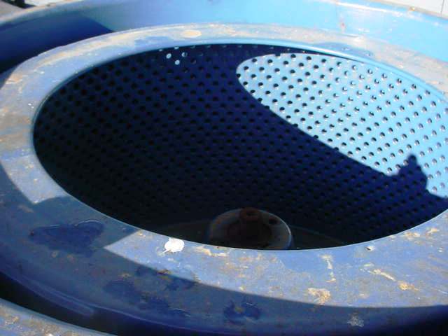 Tolhurst 40 x 20 perforate basket centrifuge, glass-lined. 