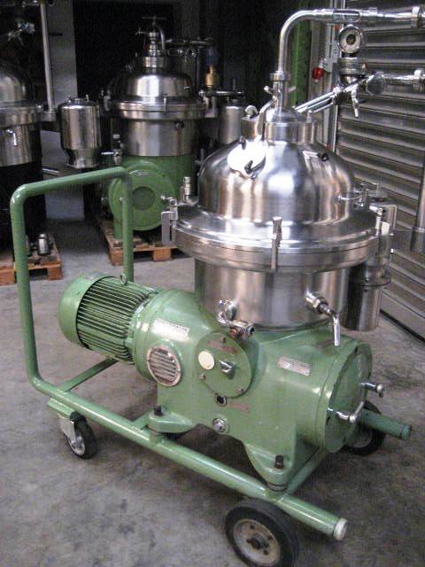 (2) Westfalia SAMR 5036 clarifier centrifuges, 316SS.