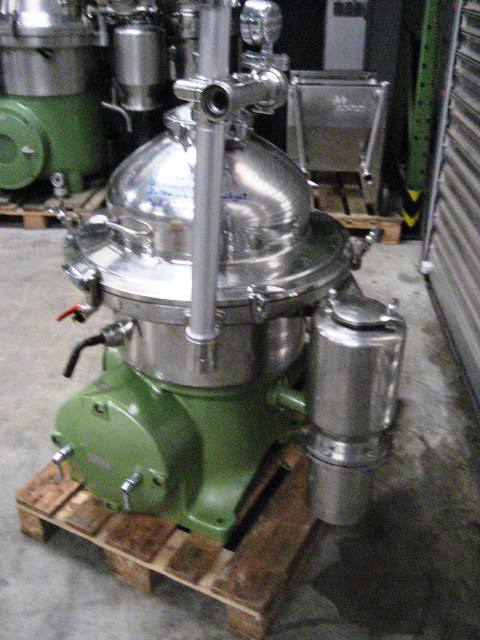 (2) Westfalia SAMR 5036 clarifier centrifuges, 316SS.