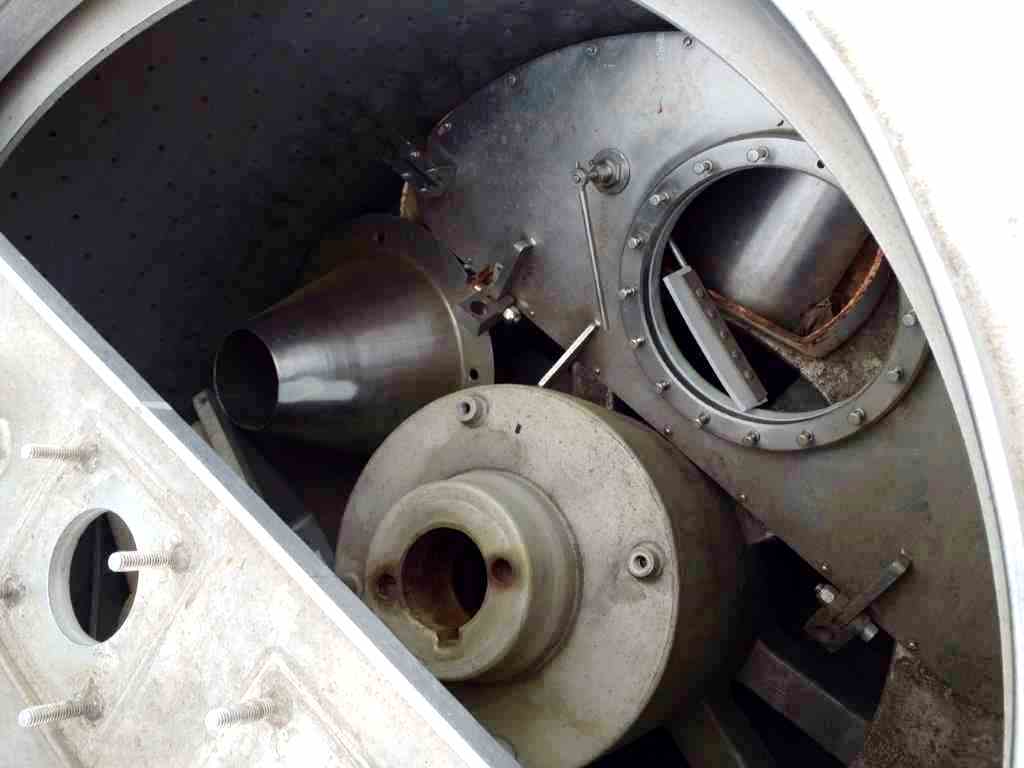 Tolhurst 48 x 24 perforated basket centrifuge, 316L SS.