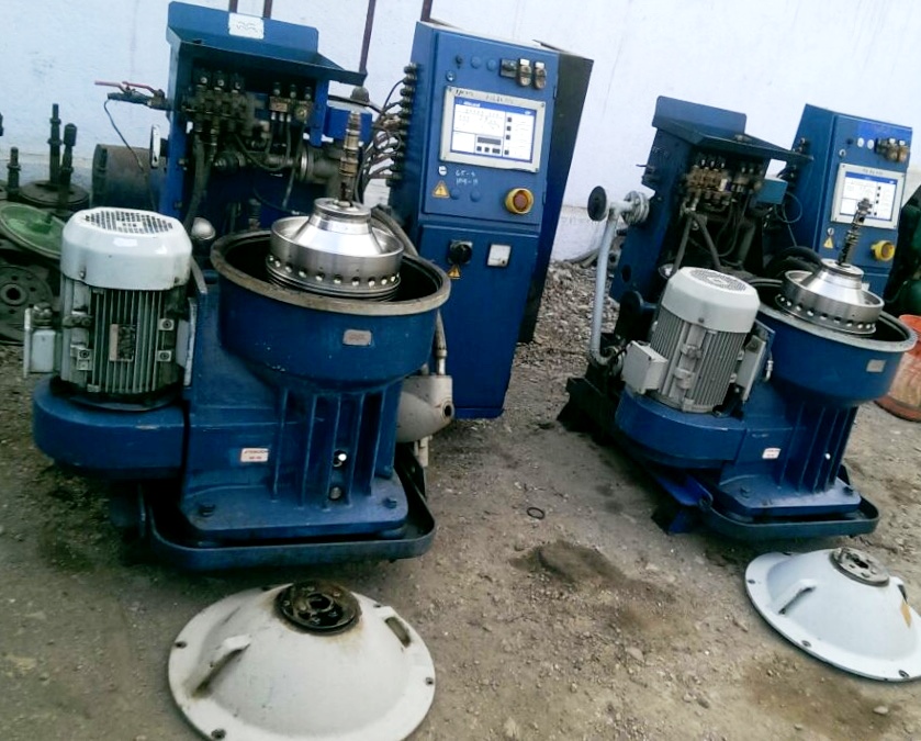 (2) Alfa-Laval S-300 fuel/lube oil purifiers, 316SS.       