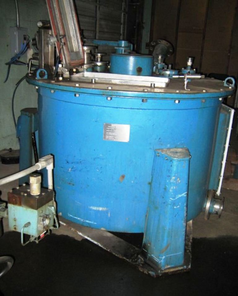 Sanborn 48 x 24 perforate basket centrifuge, 316SS.        