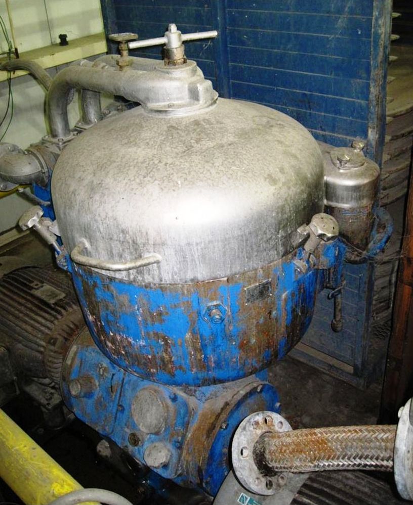 (2) Alfa-Laval B-214C degumming/wash water separators, SS.