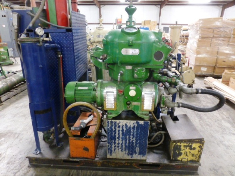 Westfalia OTA 14-00-066 biodiesel purifier skid, SS.