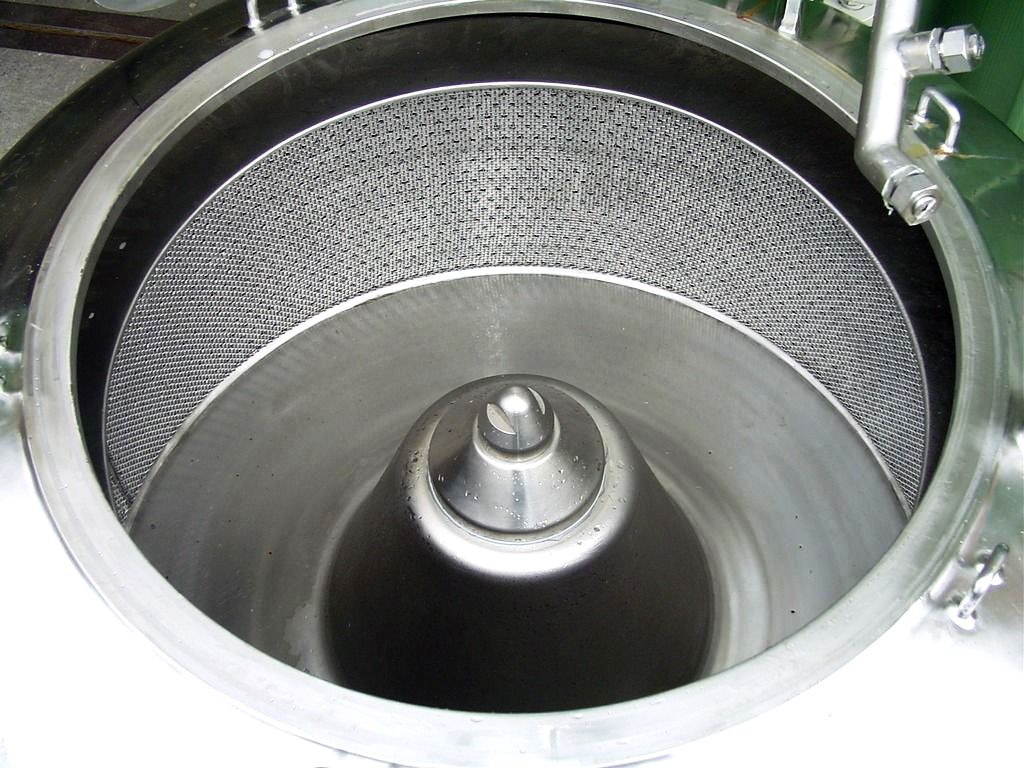 Ferrum POT-1000 39 x 18 perforate basket centrifuge, 316SS.