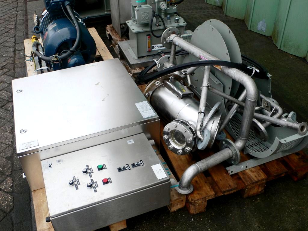 Krauss-Maffei HZ 80/1 Si 800/400mm peeler centrifuge, 316SS