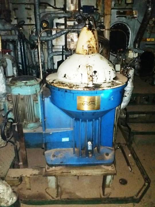 (3) Alfa-Laval S-967 fuel/lube oil purifiers, 316SS.       