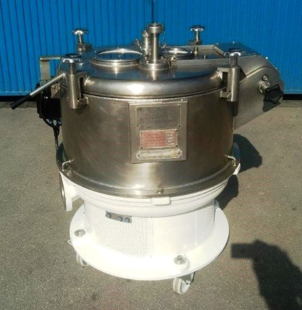 Comteifa RTA-60 24 x 14" perforate basket centrifuge, 316SS.