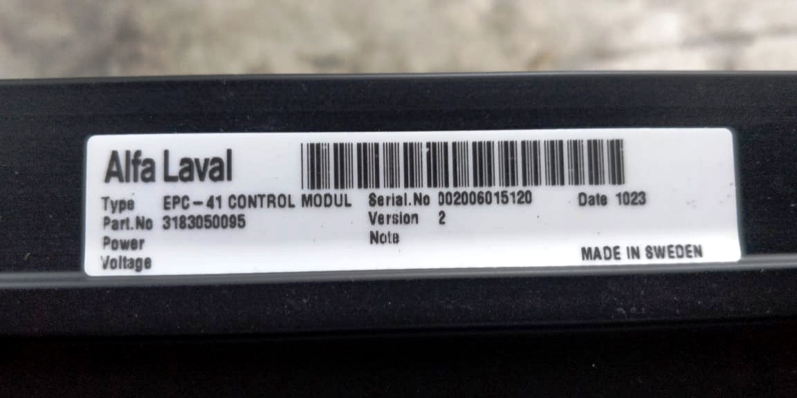 NEW: Alfa-Laval EPC-41 circuit board.