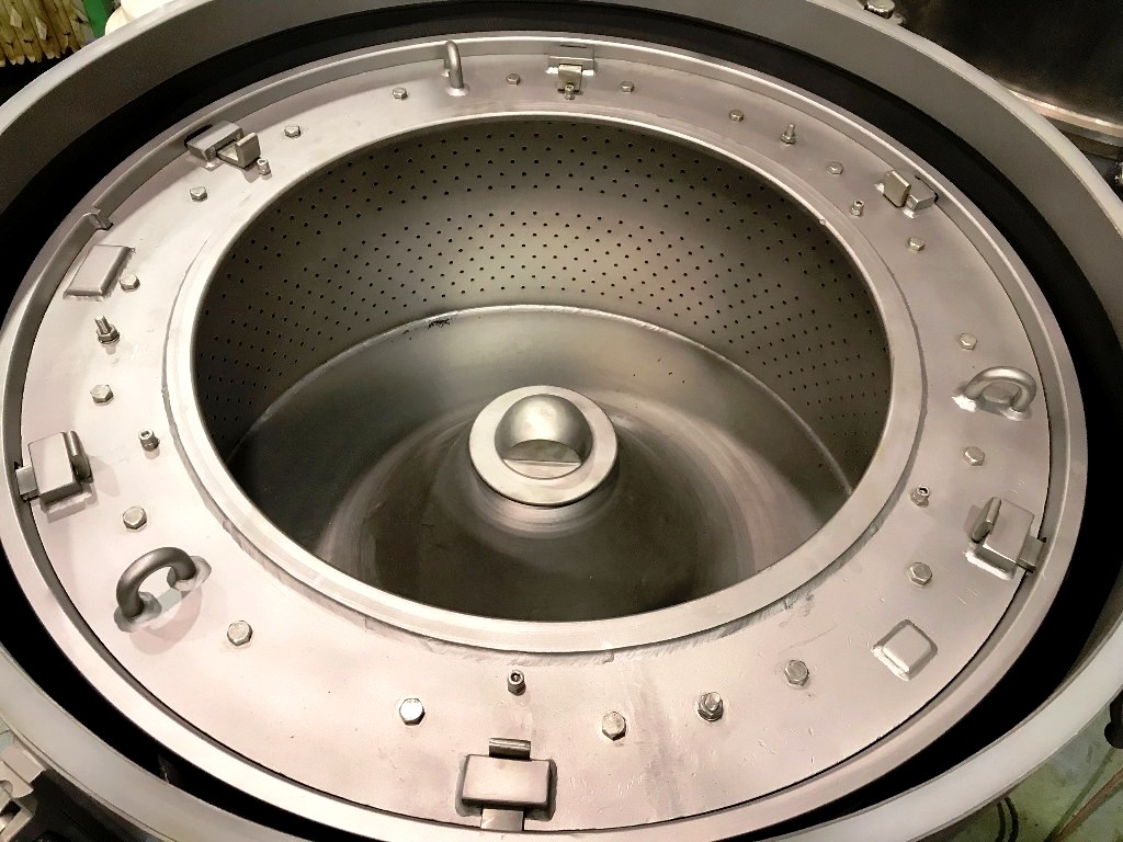 RINA SC-100 PR perforate basket centrifuge, 316SS.