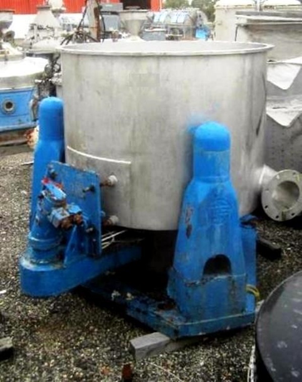 Western States 48 x 30 perforate basket centrifuge, 316SS.