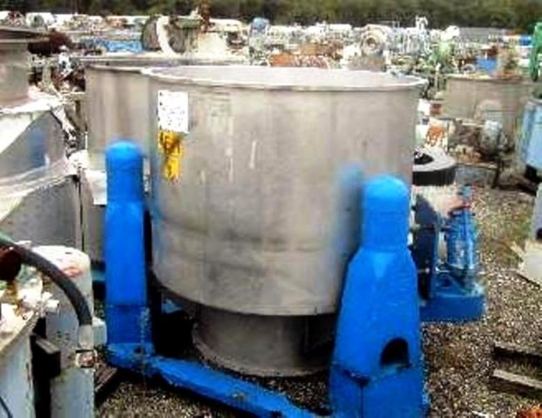 Western States 48 x 30 perforate basket centrifuge, 316SS.