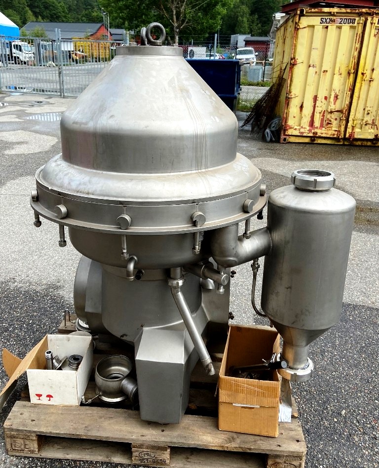 Alfa-Laval MRPX 514 HGV-74C warm milk separator, 316SS.