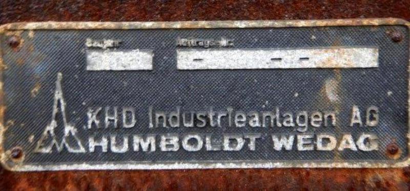 Humboldt-Wedag vibrating screen coal dryer, CS.
