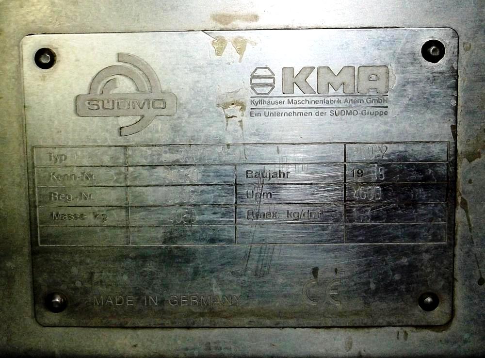 KMA Artern GTS 330B-KHL milk clarifer, 316SS.