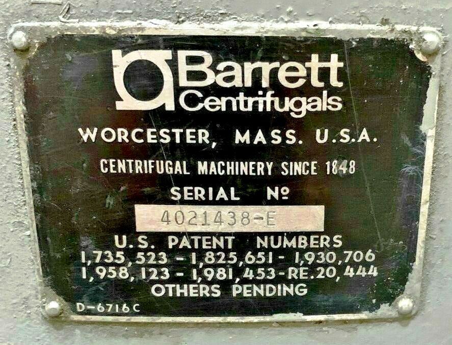 Barrett 402-E chip wringer.